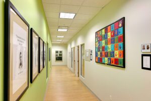 A hallway at Strong Start Early Learning Center