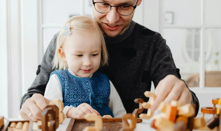 A father with his child