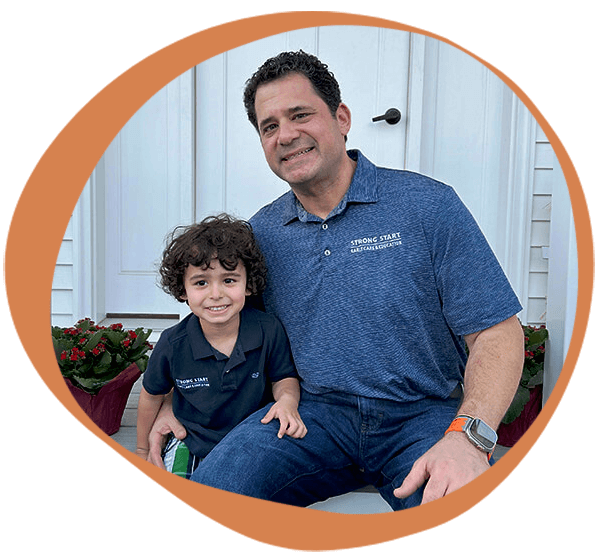 Marc with a Strong Start student