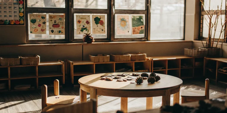 A child-led Reggio Emilia preschool environment that inspires creative lesson plans.