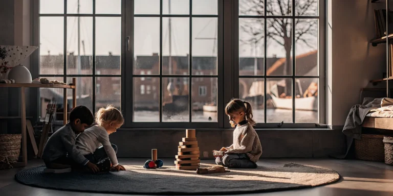 Young children learning through play at an early childhood education center in Bridgeport, CT.