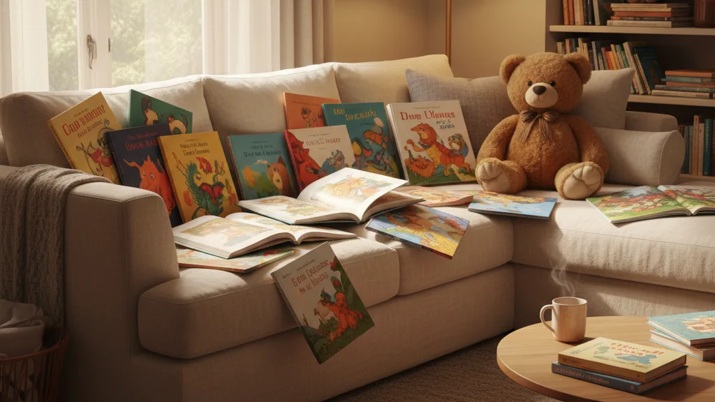 Parent and toddler reading a potty training book together, one of the best potty training tips for preparation