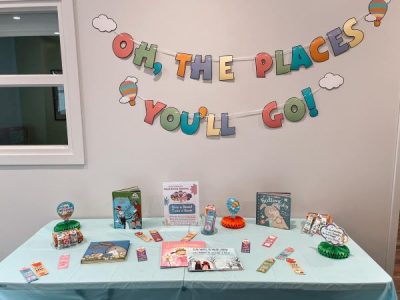 Dr Seuss decorations at one of our educational centers