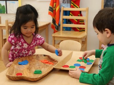 Toddler learning time at one of our daycares
