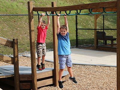 children playing on one of our playgrounds