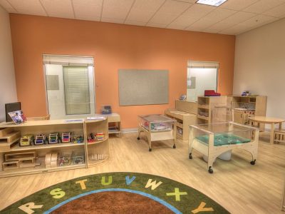 a play area at one of our daycare centers