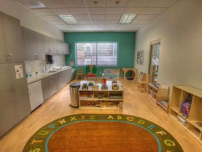a play area at one of our daycare centers