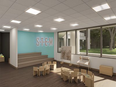 The STEM area at our Wilton daycare